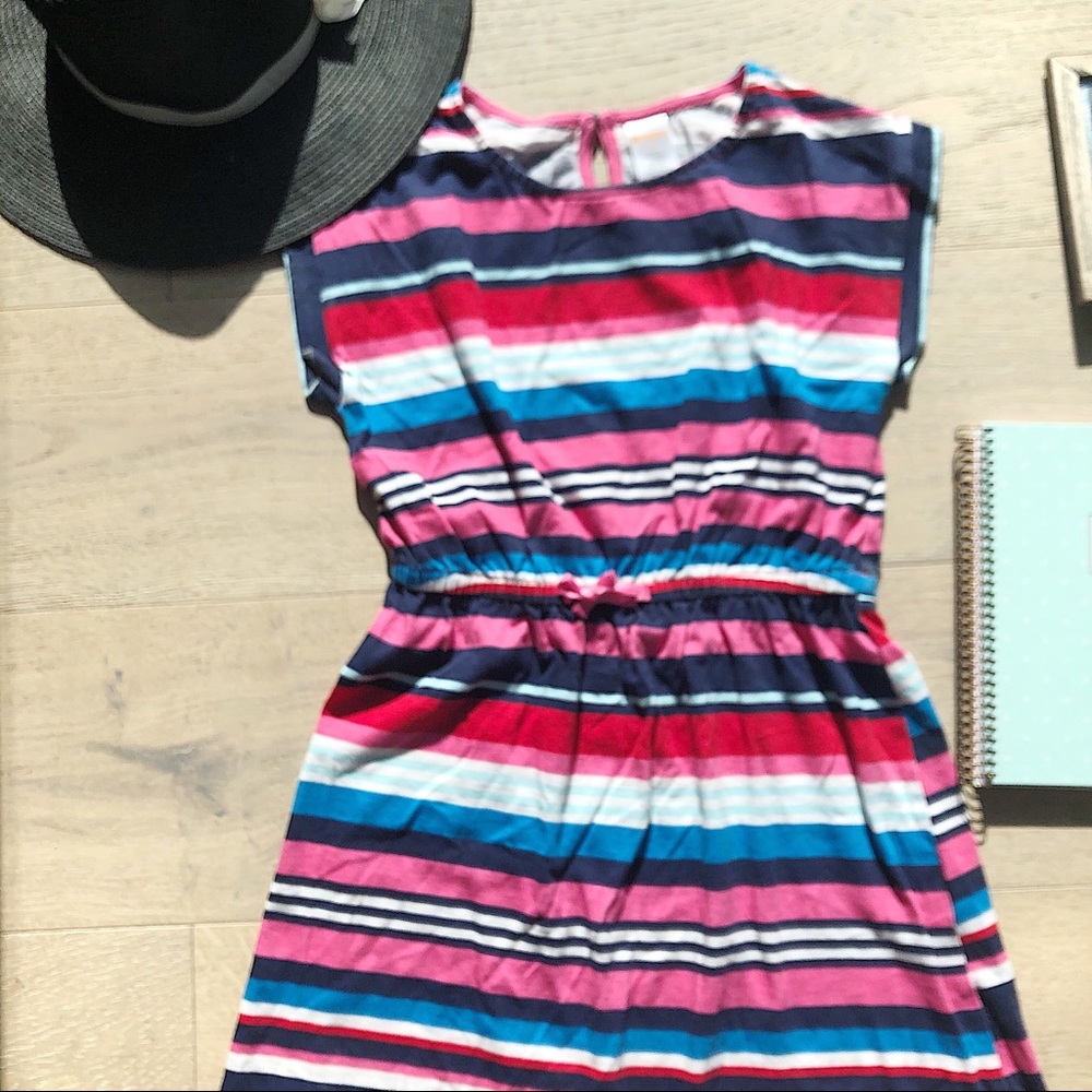 Gymboree Multicolored Striped Spring Dress